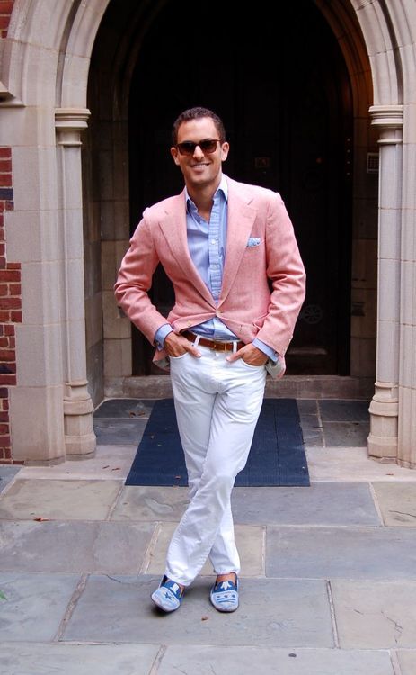 pink and blue pale colors in your men's workwear