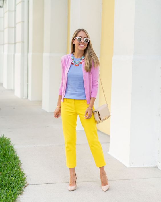 bright yellow to complete your pastel color idea