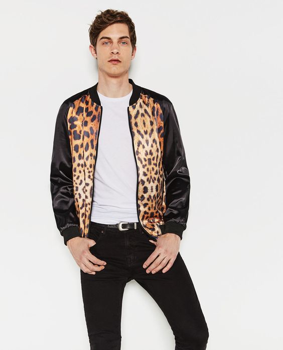 classy in your leopard bomber jacket style