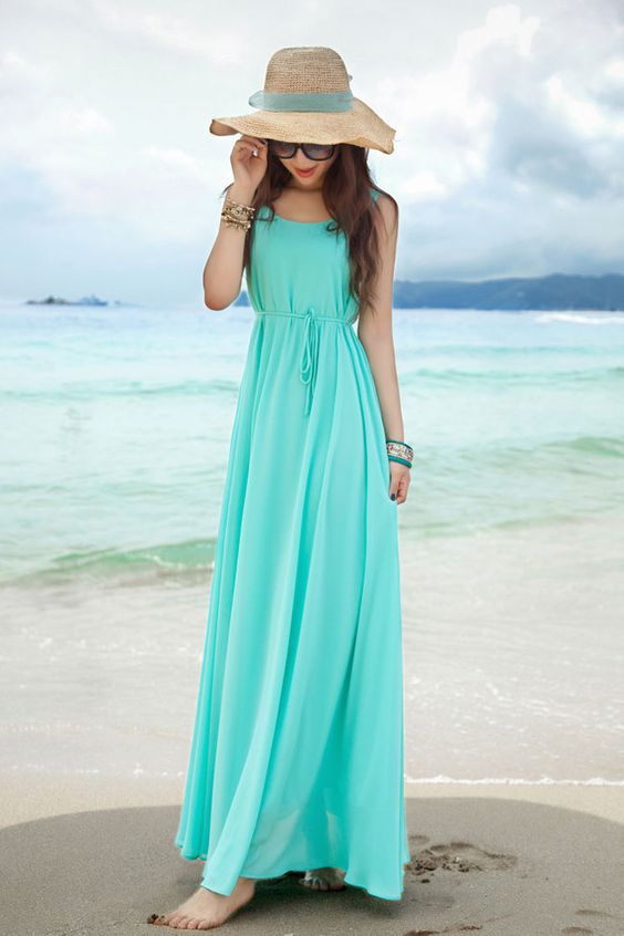fashionable in your vacation use beach maxi dress