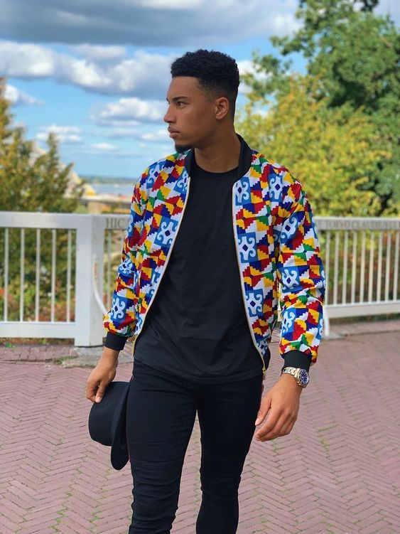 ankara bomber jacket to make your men's outfit look african