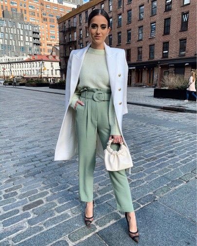 green pastel shades on your pastel work outfit style