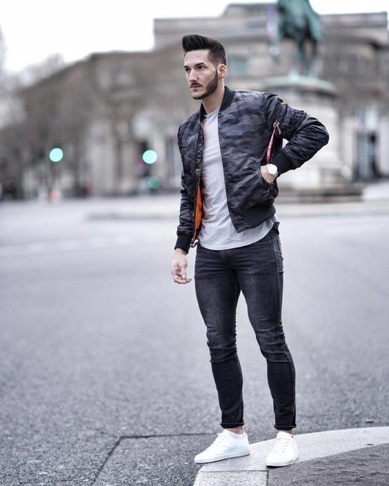 look good on your camouflage bomber jacket style