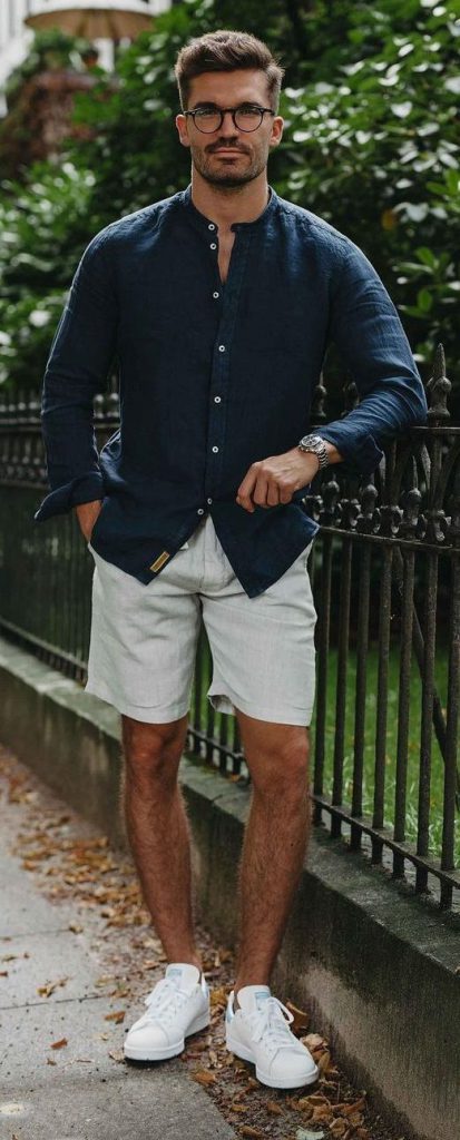 long sleeve shirts and shorts for trendy spring fashion ideas