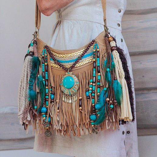 tassels/fringes in bohemian bags