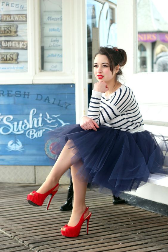 fresh and cute in nautical fashion style