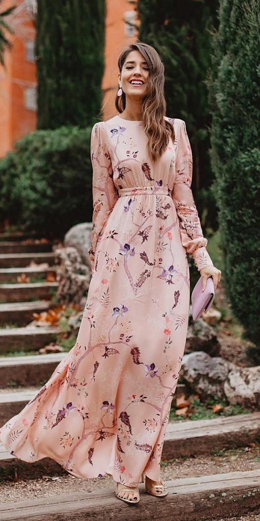 spring fashion style with elegant maxi dress