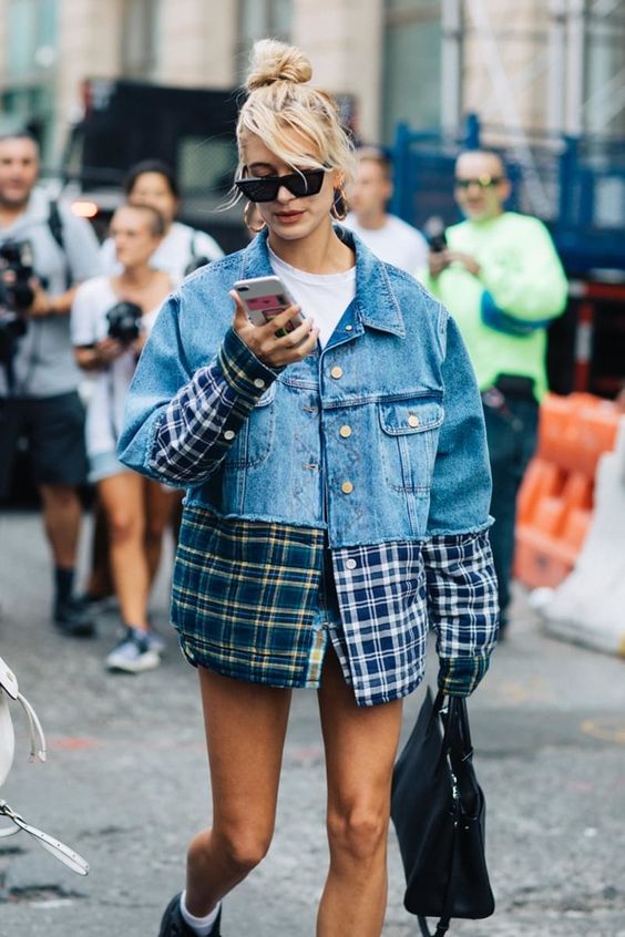 patchwork in denim for smart style