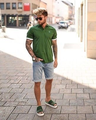 shorts and a polo t-shirt is the best combination