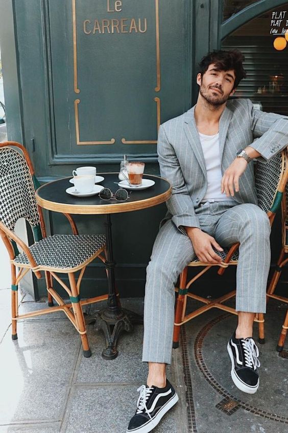 men's spring fashion ideas in suits and t-shirts