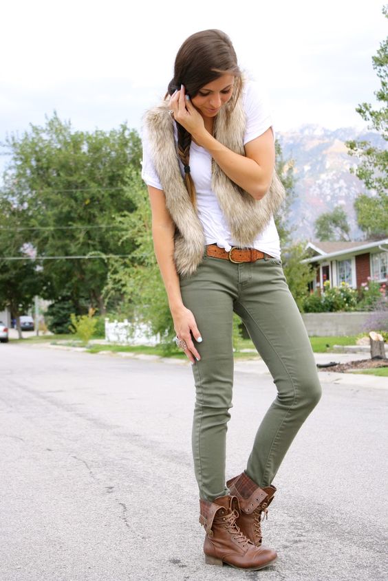 army boot to go up with your t-shirt and skinny jeans outfit