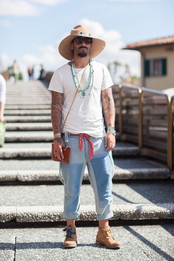 cowboy hat in bohemian style