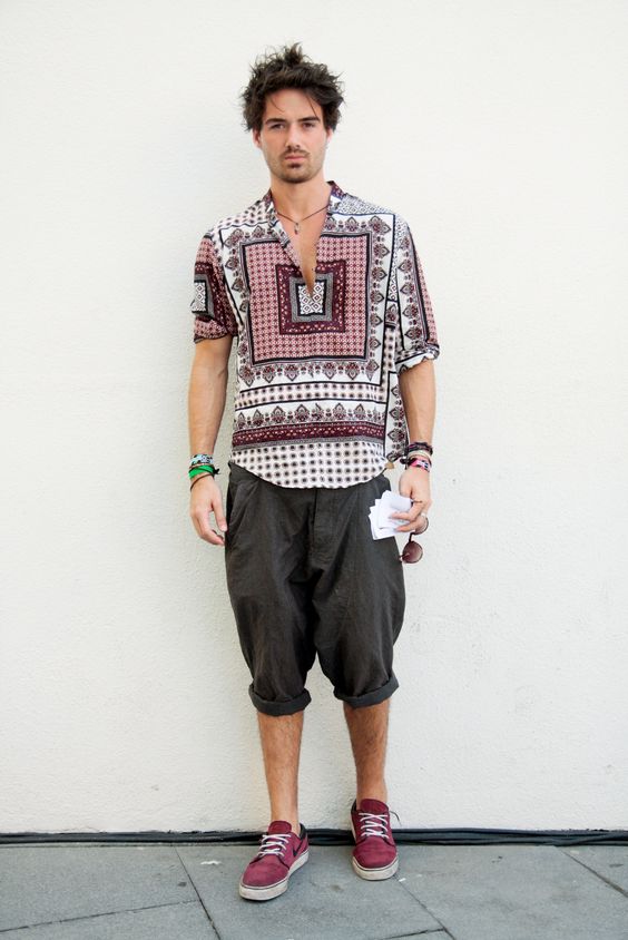 casual bohemian style for men