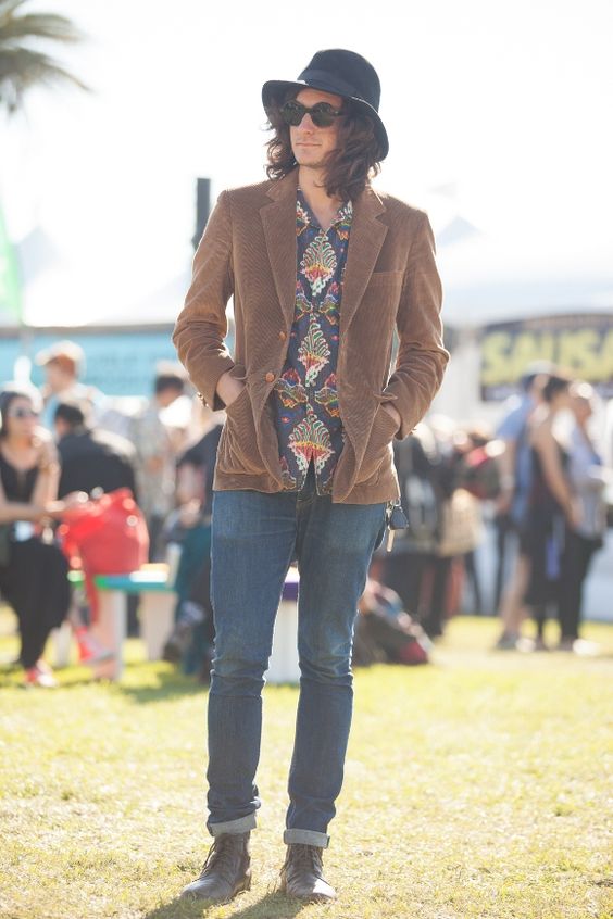 trendy in bohemian style for men in suede jackets