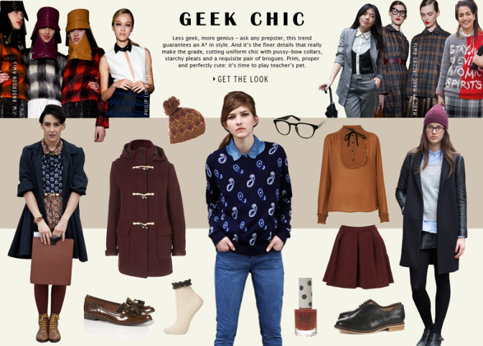 Dress Up like Nerdy Girls in Geeky Chic Style Outfits