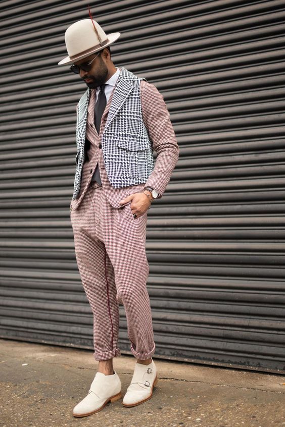 pastel clothing in suits for preppy workwear in the office