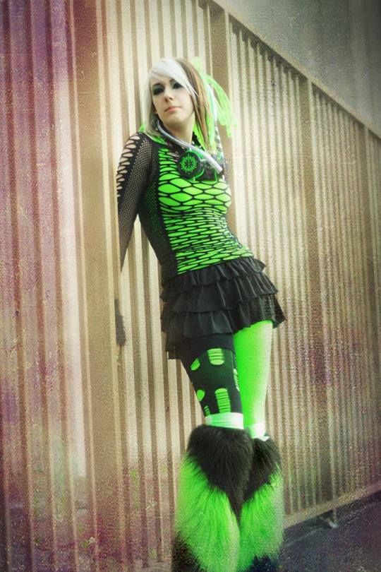 modern cyber goth outfits