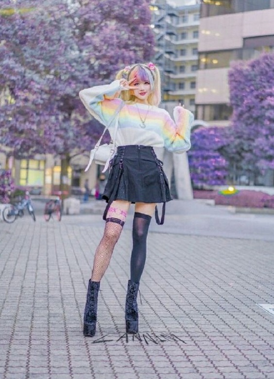 pastel goth outfit ideas