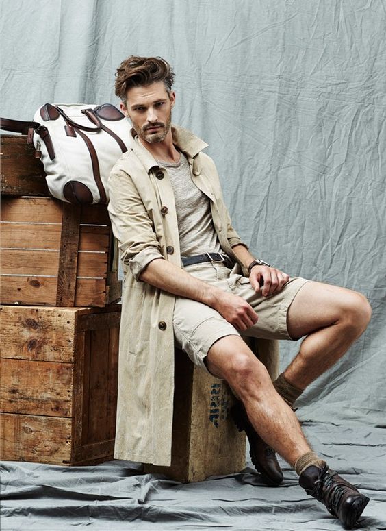 long trench coat for modern safari style