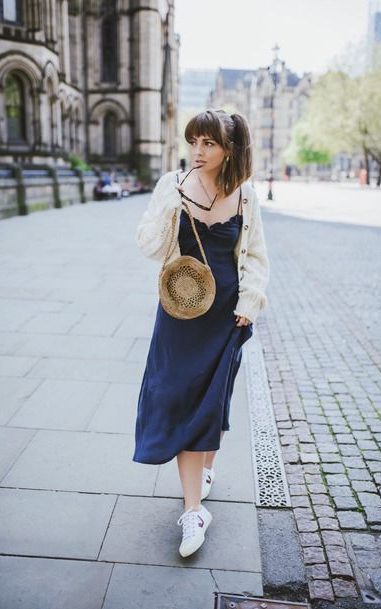 Creating Chic Hang Out Style with your dress and sneakers