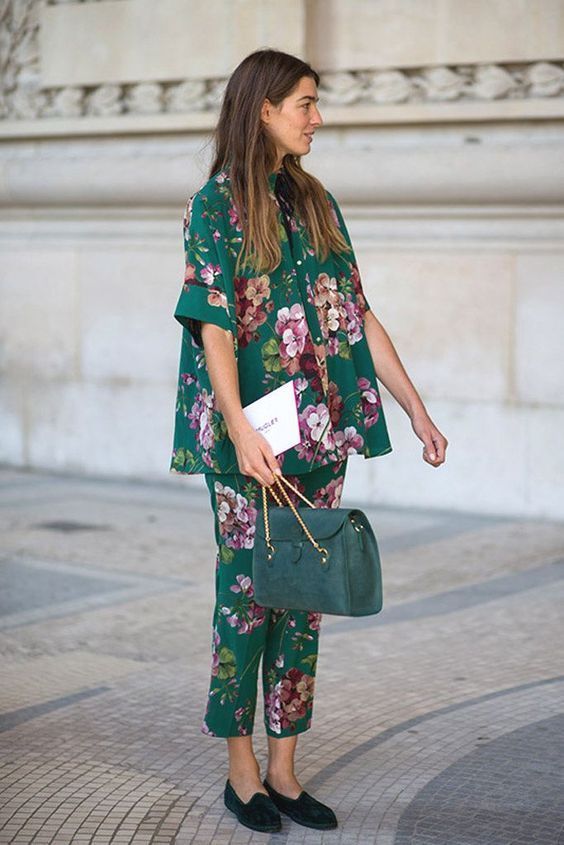 Modest Floral Two-Piece Attire