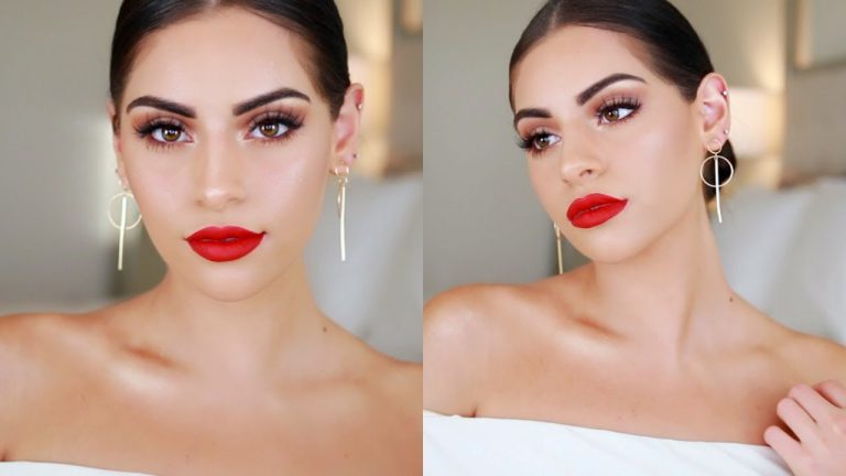 Get the Sexy and Glam Look with The Red Lipstick Makeup Idea