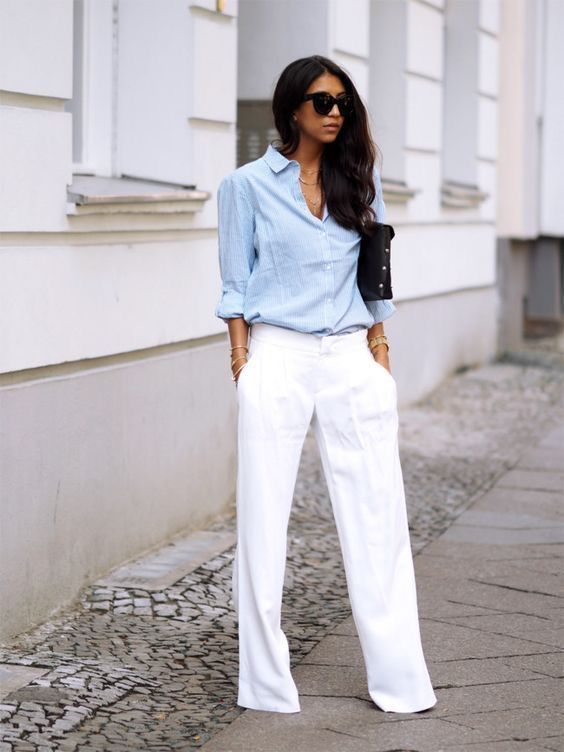 Mix Your Button-Up Shirt with Trousers
