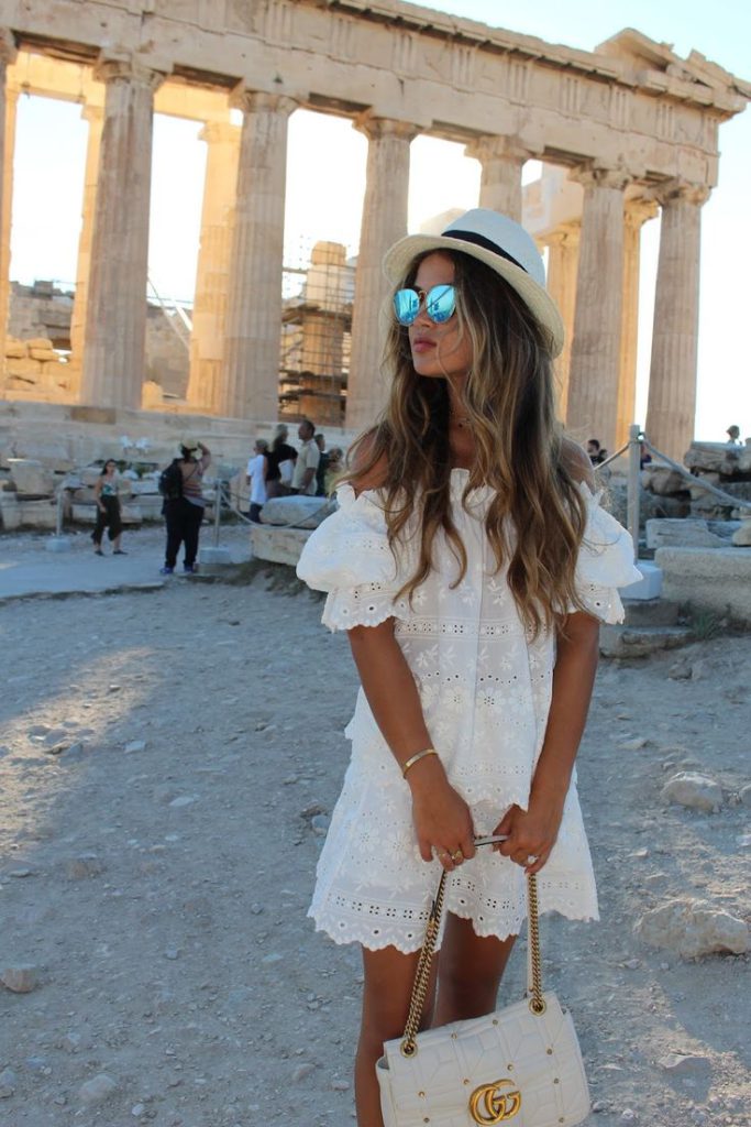 Lace Dress for Traveling in Greece