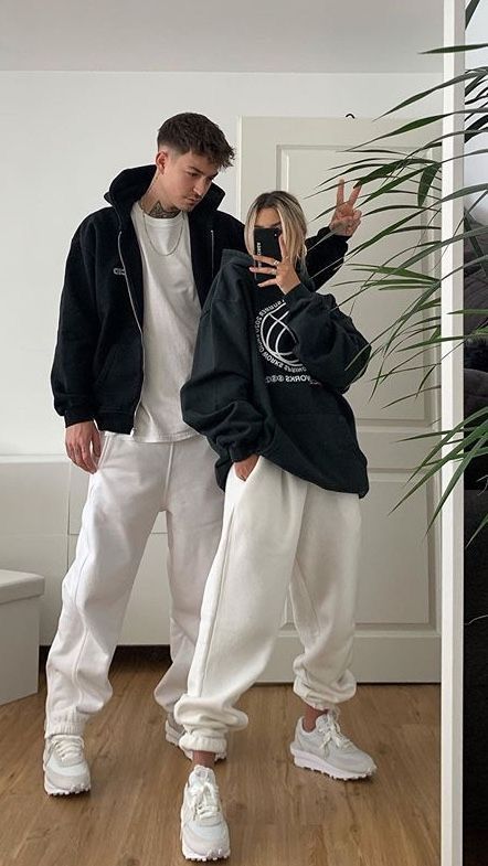 Opt Hoodie and Sweatpants style for couple