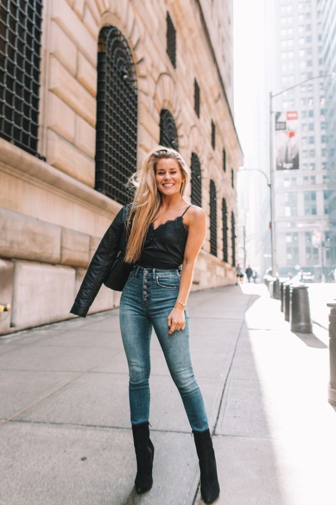 Mix Your Waist Jeans and Ankle Boots to go concert