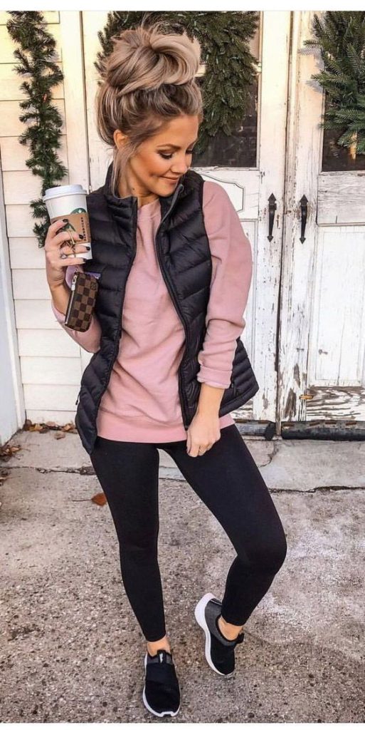 Autumn Look with Puffer Vest